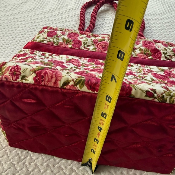 Floral Red Tote Bag - Picture 8 of 8